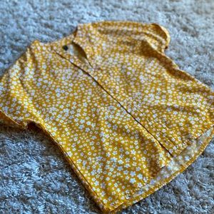 Yellow Floral Blouse